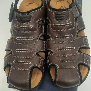 Men's Dockers Dark Brown Memory Foam Sandals